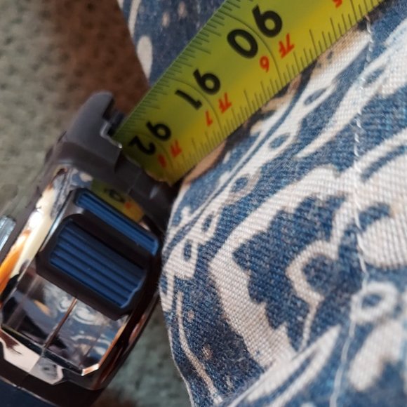 NWT Gorgeous Blue & Cream Patterned Drapery Panel - Lined! - Picture 8 of 8